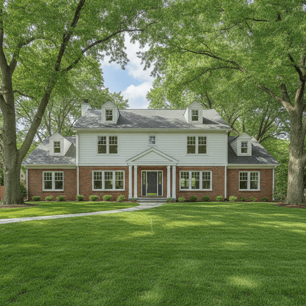 Freshly painted home exterior in Crystal Lake, Illinois